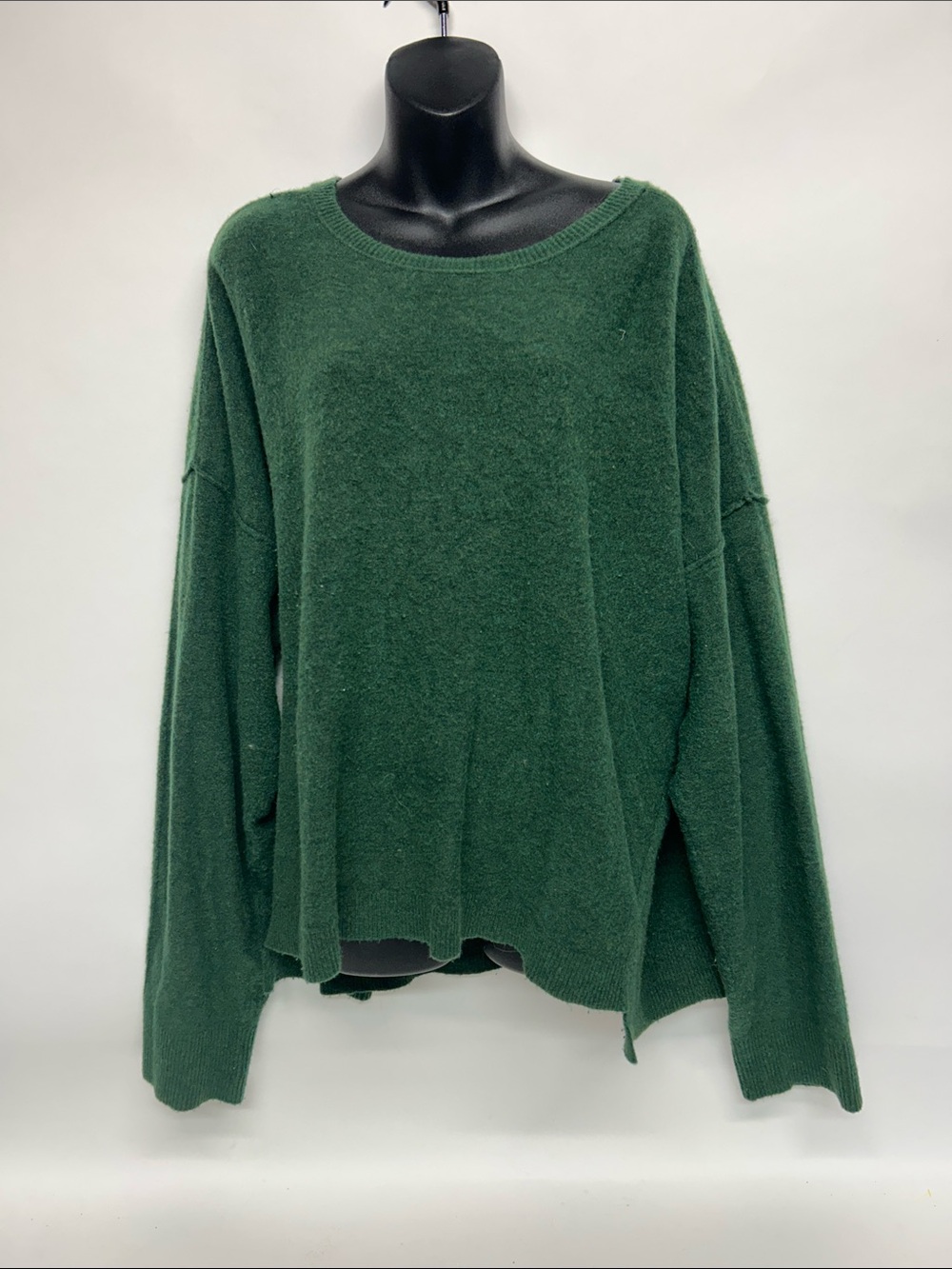 Free People Forest Green Knit Pullover xl